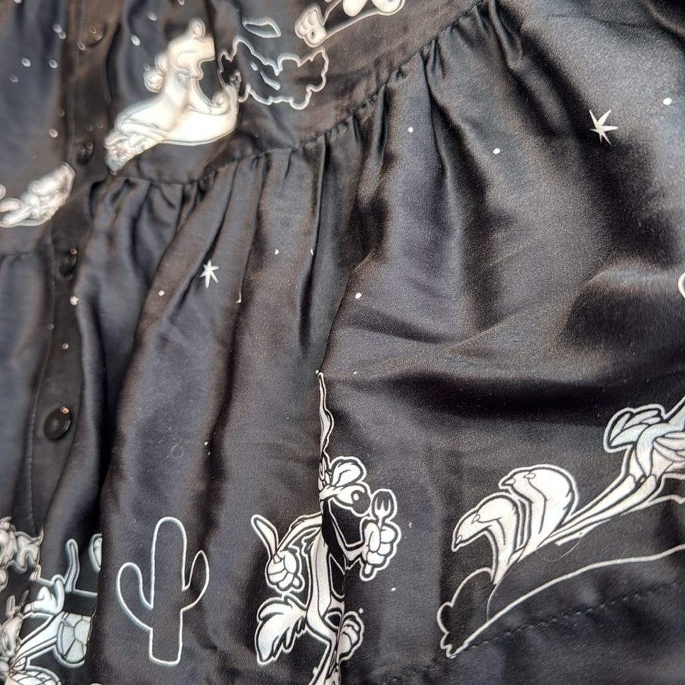 Rare NWT Blackmilk x Looney Tunes Chase Tiered Shirt Dress~LIMITED Size AU6 USXS - Picture 7 of 14